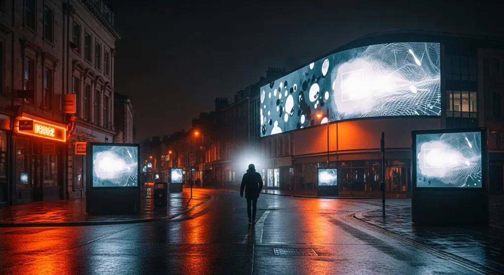 Concept of retargeting ads following a Bristol customer online