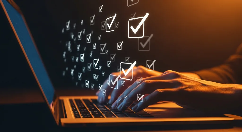 Hands on a laptop running an SEO audit for a Bristol business
