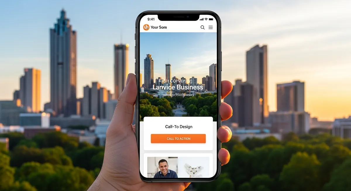 High-converting landing page design on mobile for London service businesses